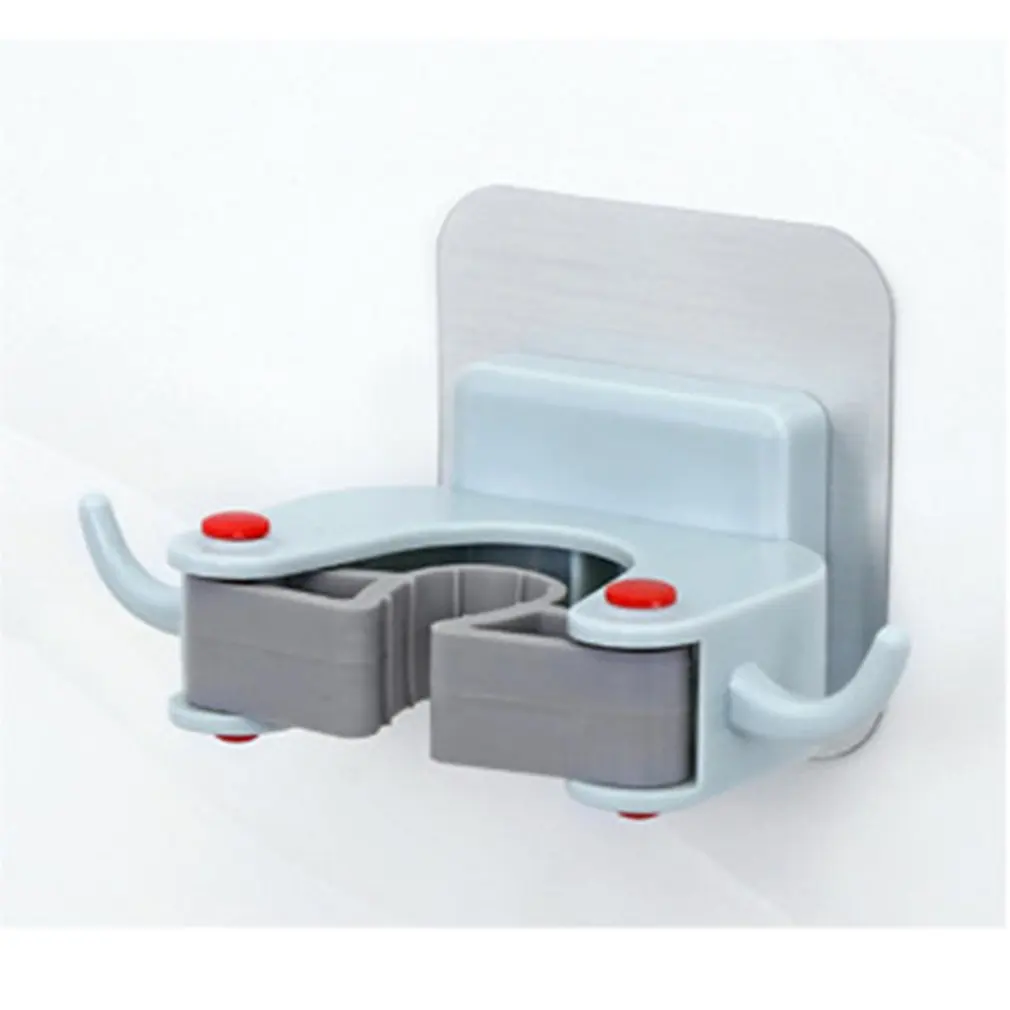 Настенный держатель для швабры и швабры, держатель для щетки, вешалка для метлы, стеллаж для хранения кухонных инструментов, два подвесных отверстия