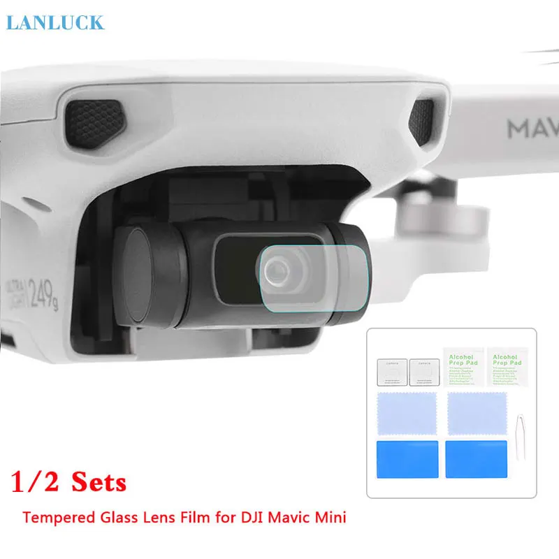 Защитная пленка для объектива камеры DJI Mavic Mini/Mini 2 9H закаленное стекло защита