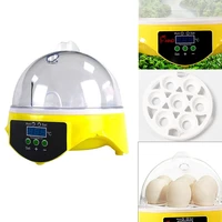 mini digital 7 eggs incubator smart temperature control farm duck chicken hatcher