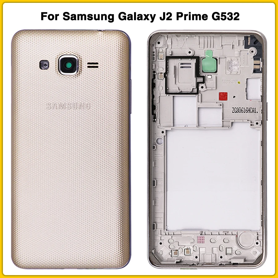 G532 задний корпус чехол для samsung Galaxy J2 Prime G532 G532F средняя рамка+ задняя крышка батарейного отсека