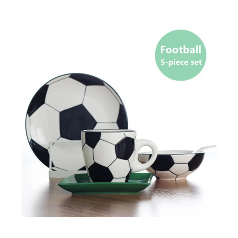 Творческий Детский шар керамическая посуда Баскетбол закуски чаша для риса