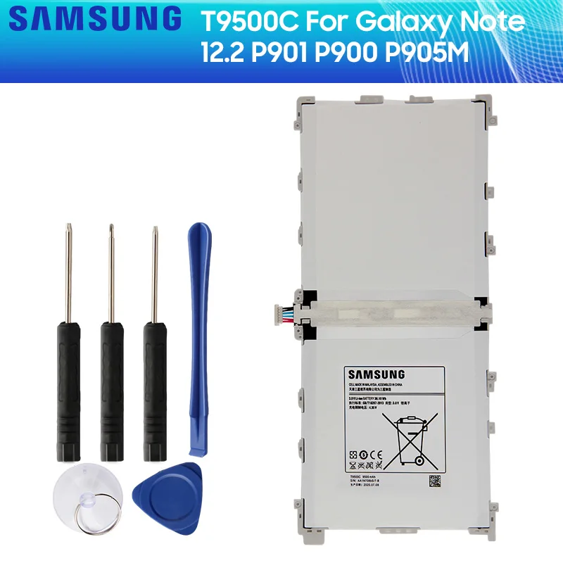 SAMSUNG оригинальный аккумулятор T9500K T9500C T9500E T9500U для Galaxy Note 12 2 P900 P901 P905 SM T900 9500 мА