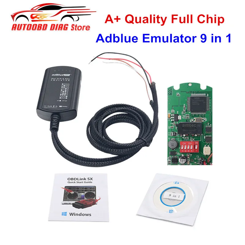 Горячая Распродажа + качество полный чип эмулятор 9 в 1 Ad синий 9in1 для