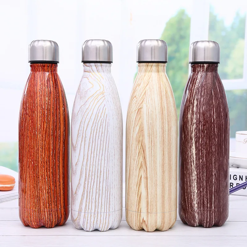 NEW 500ml Stainless Steel Thermos Mug Coffee Milk Double Wall Cup Gradient Color Outdoor Sport Hot/Cold Water Cola Shape Bottles | Дом и сад