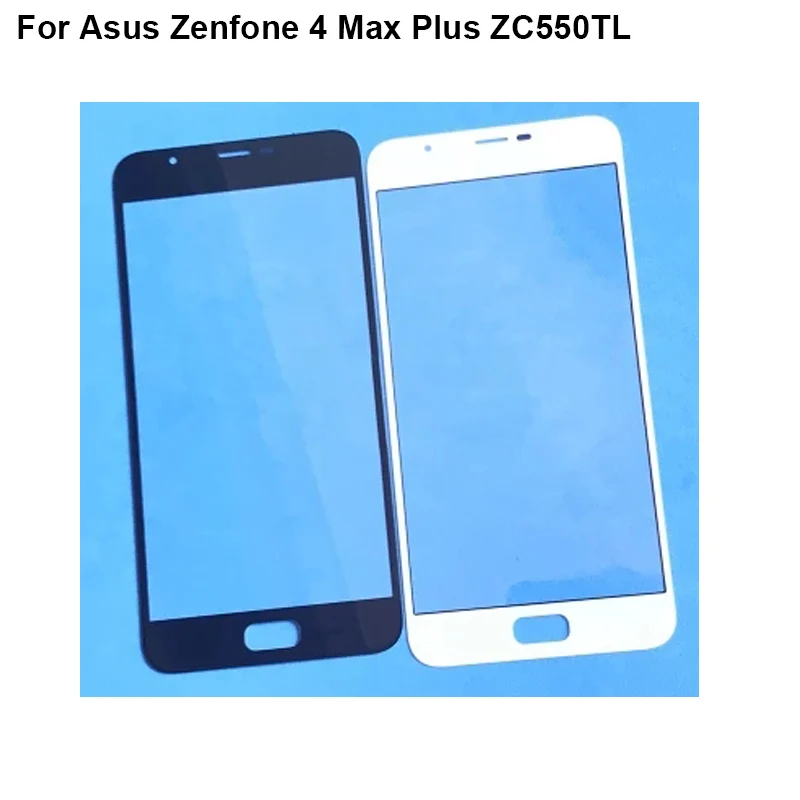 

2 шт. для Asus Zenfone 4 Max Plus ZC550TL 5,5 передний Внешний сенсорный экран стеклянная линза без гибкого кабеля крышка ZC550TL X015D