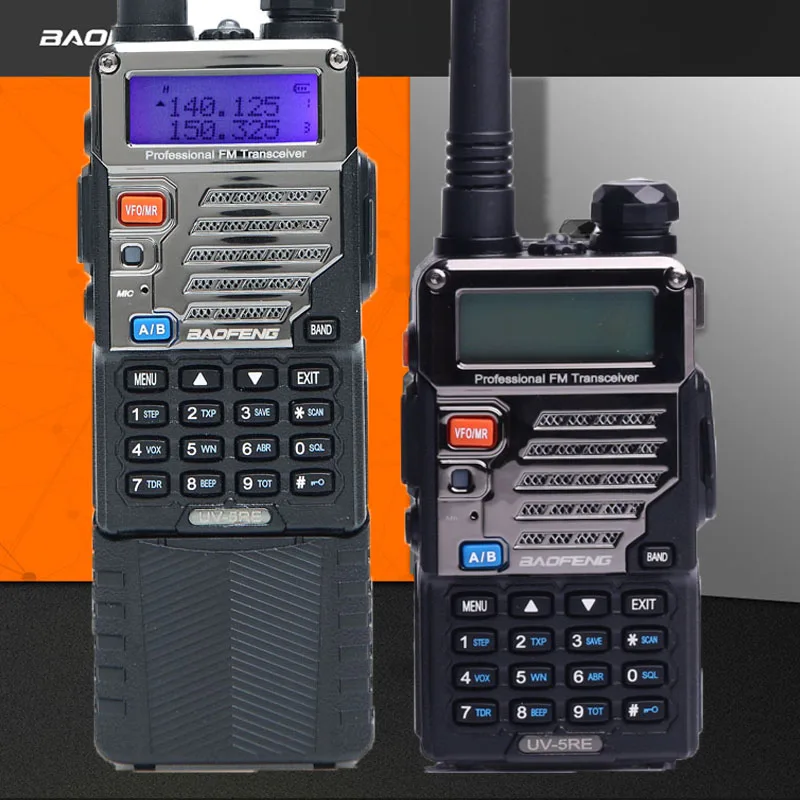 UV-5RE портативная рация Baofeng двухдиапазонный радиоприемопередатчик Cb Ham Uhf 400-520 МГц