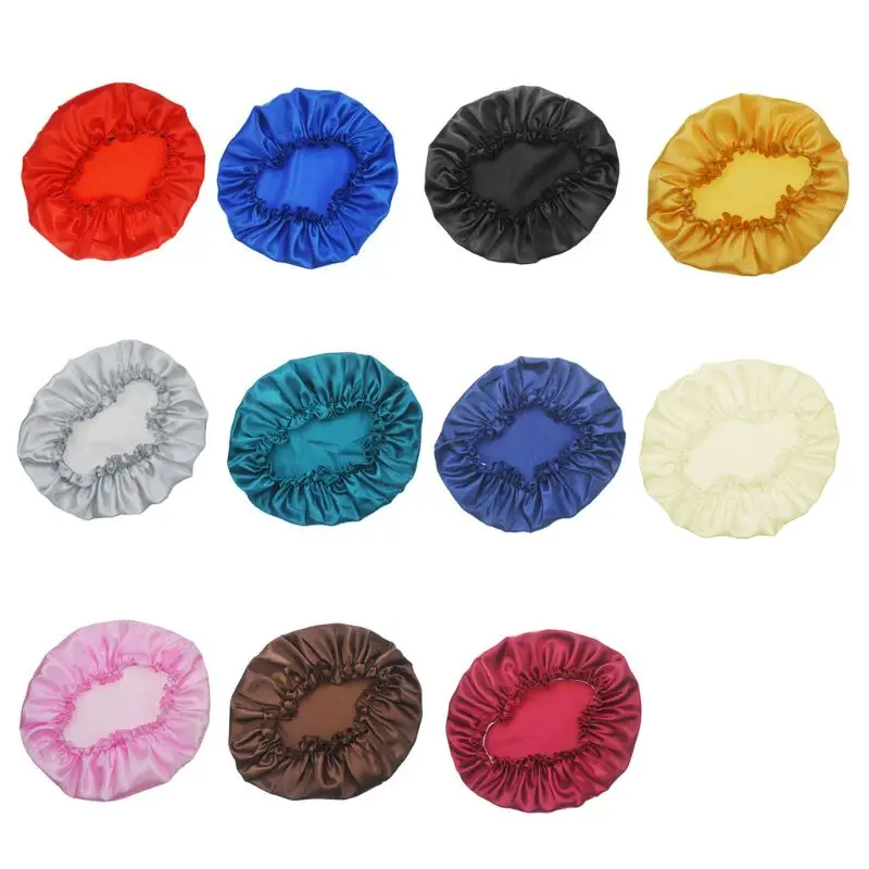 

Women Sleep Cap Satin Night Bonnet Head Cover Beanie Hat Hair Beauty Elastic New