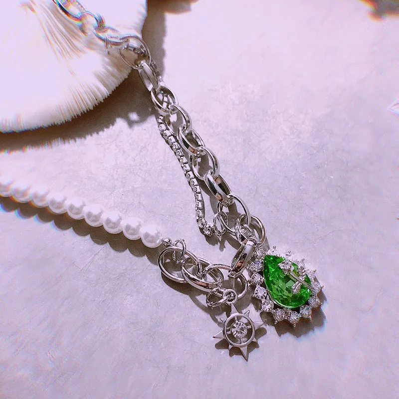 Ожерелье с подвеской в стиле Харадзюку женское колье неправильной формы