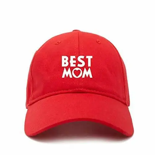 Лучшая Мама бейсболка с принтом хлопок Регулируемая папа шляпа | Аксессуары для