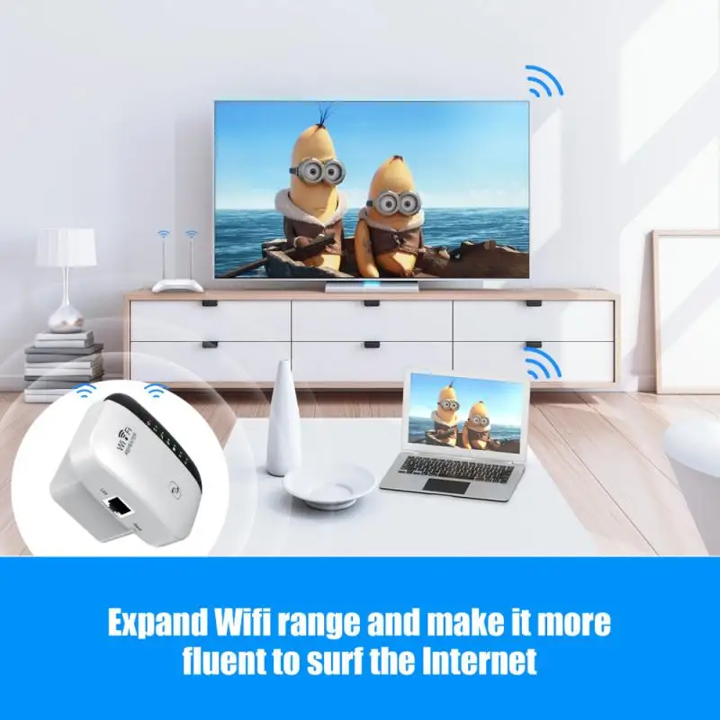 Усилитель сигнала Wi Fi 300 Мбит/с совместим с портом Ethernet|Усилители сигнала| |