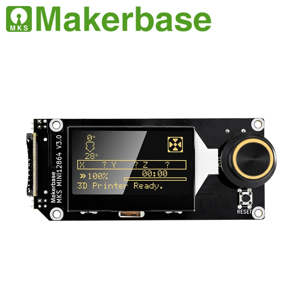 Makerbase MKS MINI12864 V3 Insert SD Card Front LCD Smart Display Screen 3D Printer Parts SKR VORON mini 12864 | Компьютеры и офис