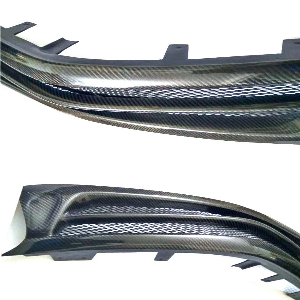 Черная передняя решетка из углеродного волокна отделка гоночные решетки для Toyota