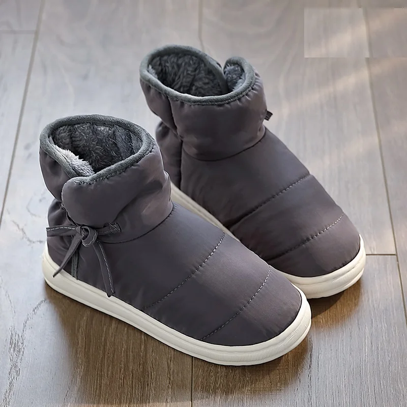 Зимняя мужская обувь теплые домашние тапочки в полоску Домашние меховые из