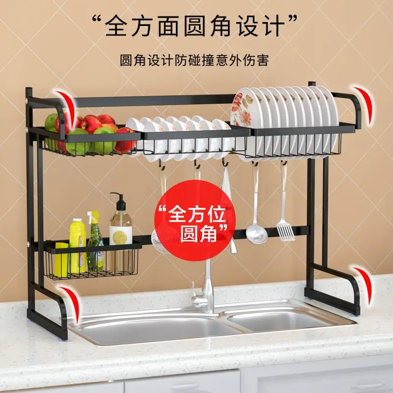 Новая стойка для чашек из нержавеющей стали сушилка раковина стеллаж хранения