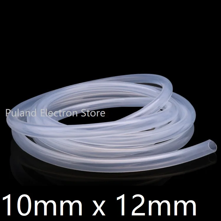 

10x12 Silicone Tubing ID 10mm OD 12mm Food Grade Flexible Drink Tubing Pipe Temperature Resistance Nontoxic Transparent