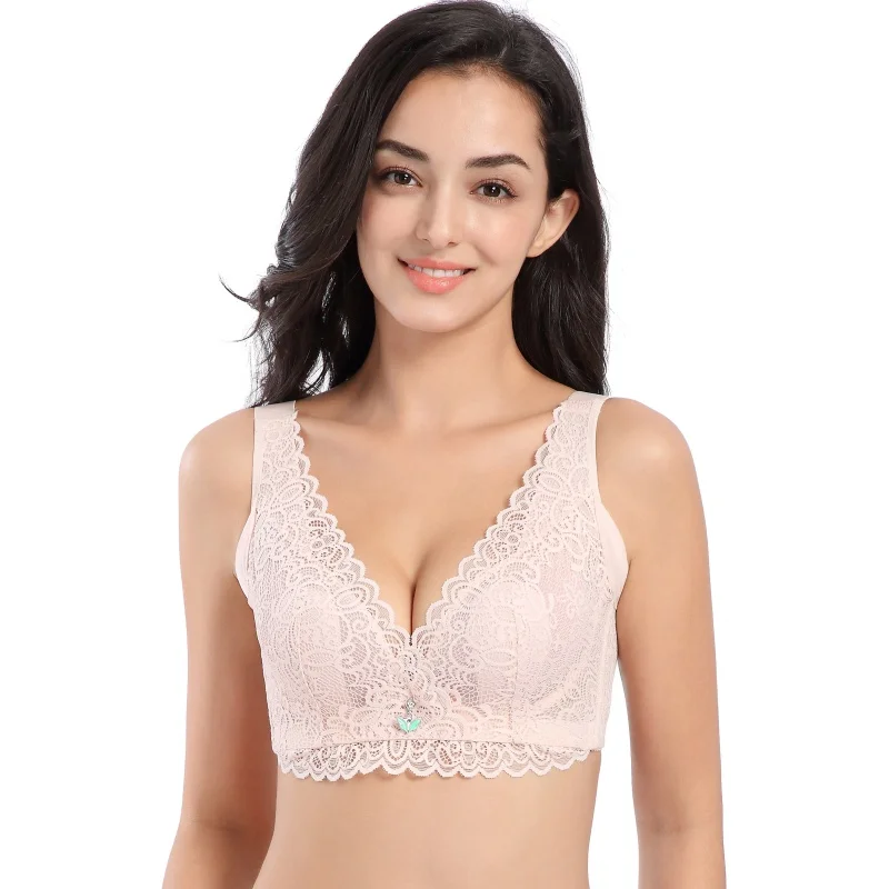 

Womens Hollow Lace Underwire Bra Sexy Lingerie Push Up Bras Women's Intimates Brassiere Plus Size Cup Bras