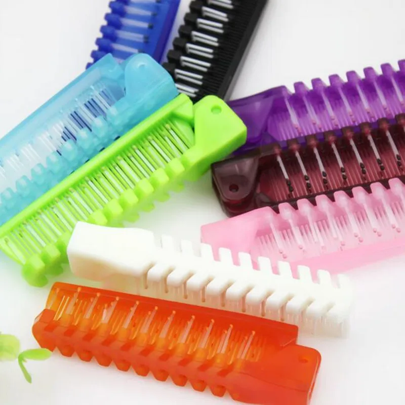 

2 Pcs/lot New Portable Travel Hair Comb Foldable Massage Hair Comb Anti-Static Styling Kits Folding Hair Combs Good Quality