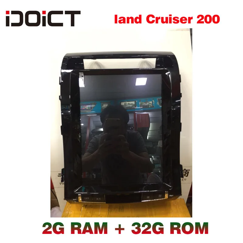 Автомобильный DVD плеер IDOICT TESLA Android 6 0 2G + 32G GPS навигация Мультимедиа для Toyota Land Cruiser