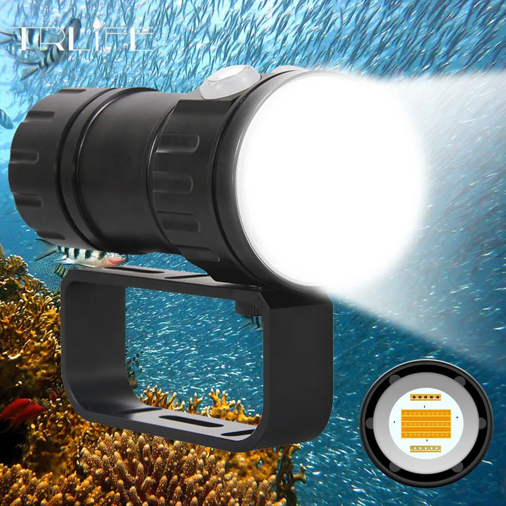 COB Дайвинг видео светильник подводная фотография Точечный 300 Вт дайвинг вспышка