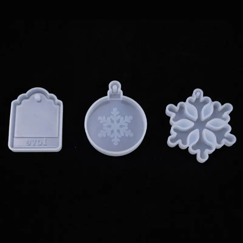 

6Pcs/Set Resin Crystal Epoxy Mold Christmas Tree Elk Pendant Casting Silicone Mould DIY Crafts Decoration Making Tool