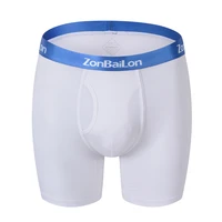 mens high quality bamboo boxer briefs men comfortable soft breathable underpants solid 1pcs