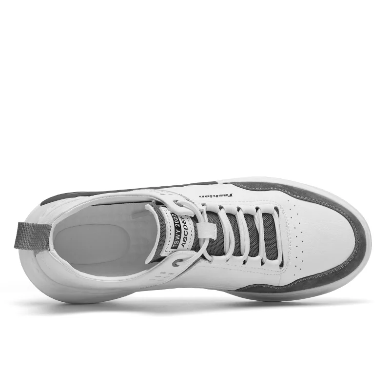 

Spring 2021 Walking Shoes For Men Good Quality Leather Sneakers Men Fashion Young Boy Casual Footwear Comfortable Flats Men Shoe