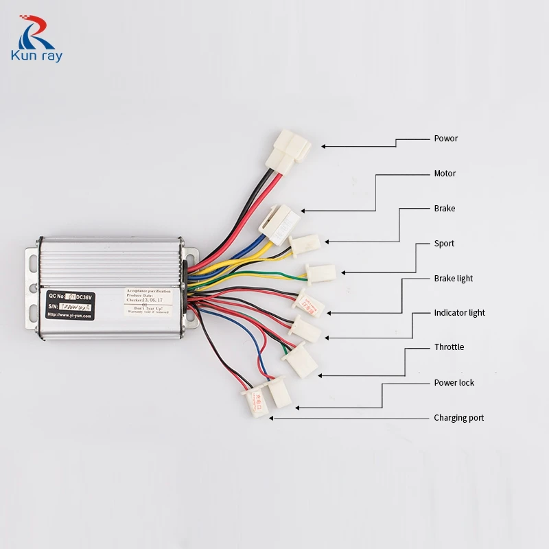 Контроллер щетки двигателя постоянного тока 36 в 48 1000 Вт 30 А контроллер скорости