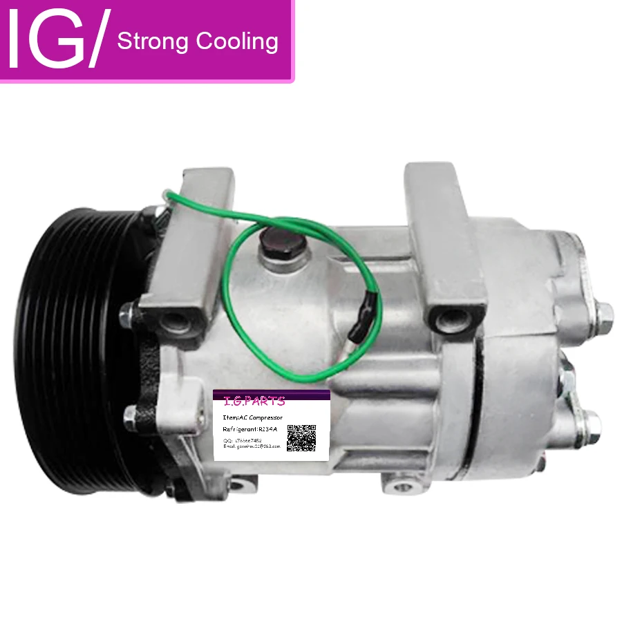 

Компрессор кондиционера sd7h15 для Экскаватора volvo, sanden car Запчасти для компрессора кондиционера