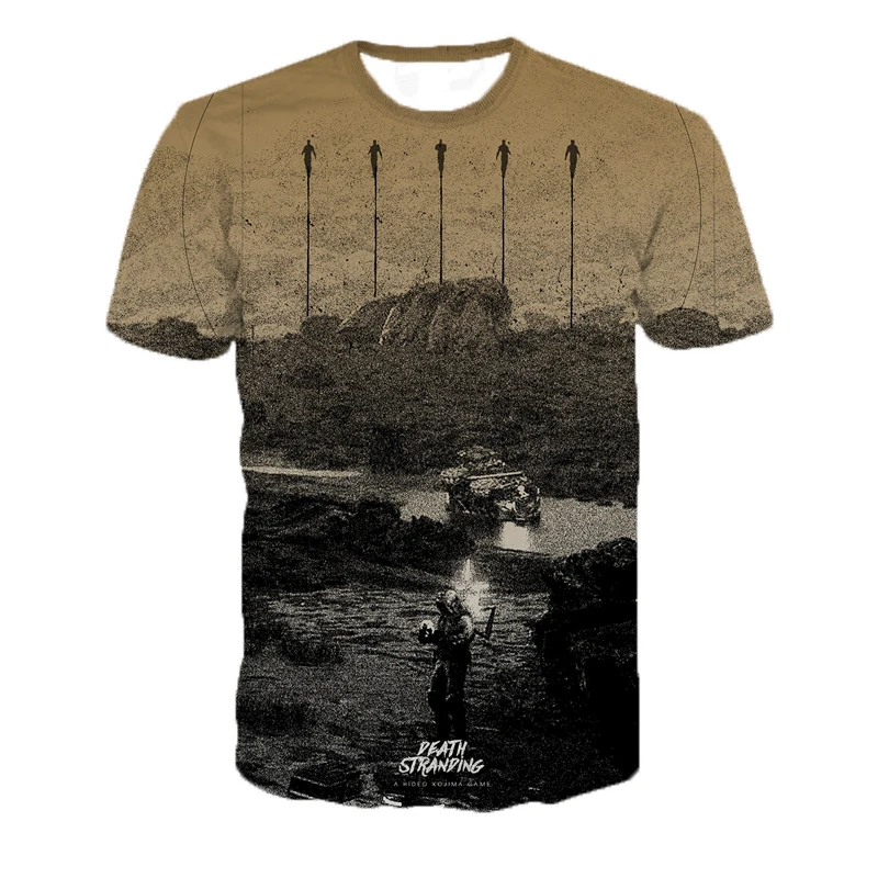 Горячая Распродажа игра Death Stranding футболки для мальчиков и девочек в стиле хип-хоп