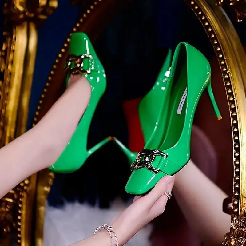 

Cresfimix/женские классические туфли высокого качества с круглым носком; Весенние туфли без шнуровки на шпильке; Женские модные черные пикантны...