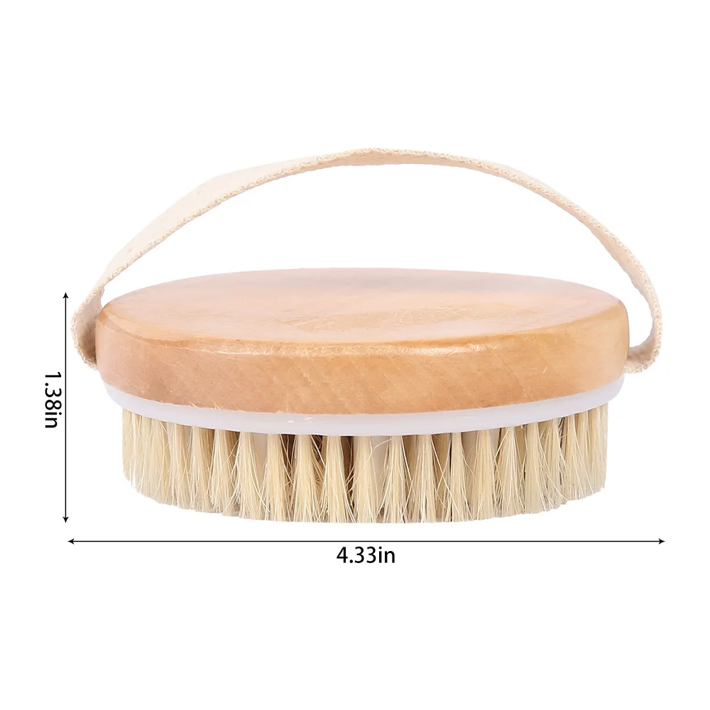 

Hot Dry Skin Body Brush Soft Natural Bristle Shower Brushes Wooden Bath Shower Bristle Brush SPA Body Brushes Without Handle
