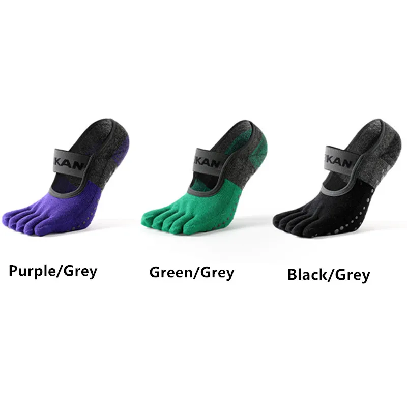 

3 Pairs/Lot MEIKAN Yoga Socks for Women with Grip & Non Slip Terry Sole Toe Socks for Ballet Pilates Barre Dance