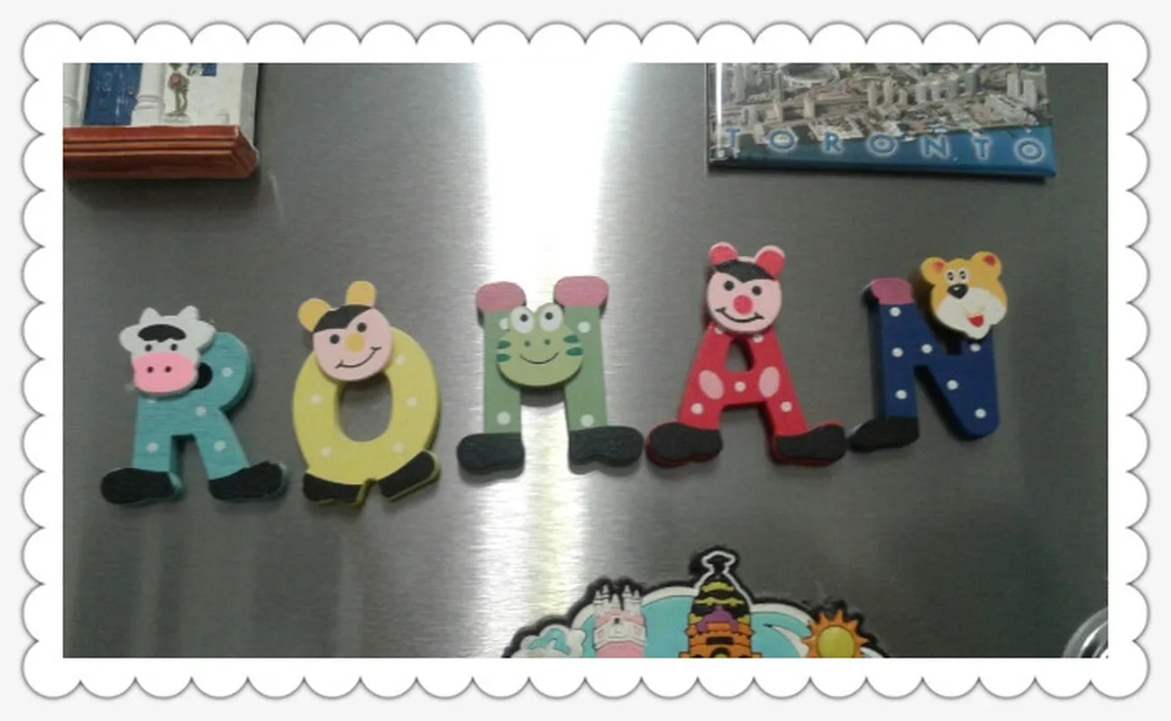 1 комплект 26 шт. рождественский подарок Мультяшные животные тигр корова алфавит