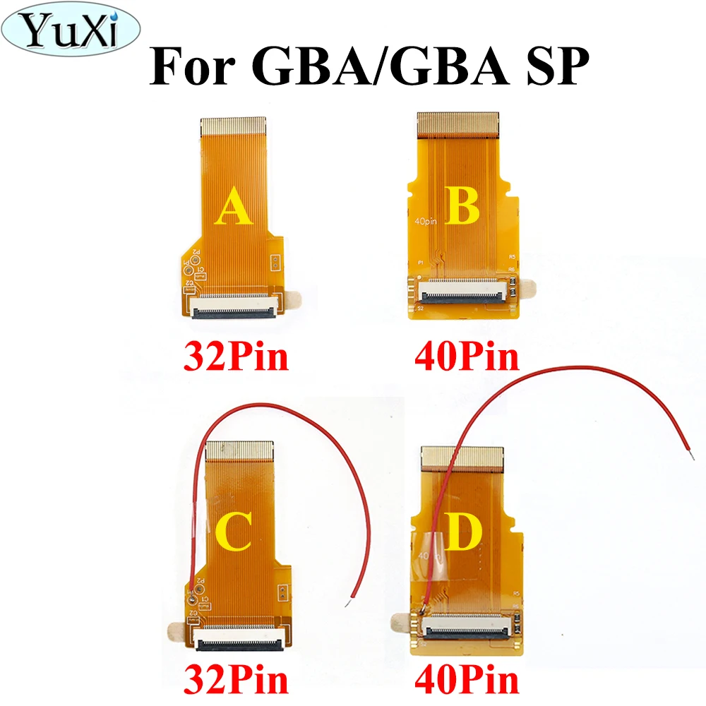 YuXi 1 шт. 32Pin 40 Pin для Gameboy Advance MOD LCD кабель задней подсветки лента GBA SP с подсветкой