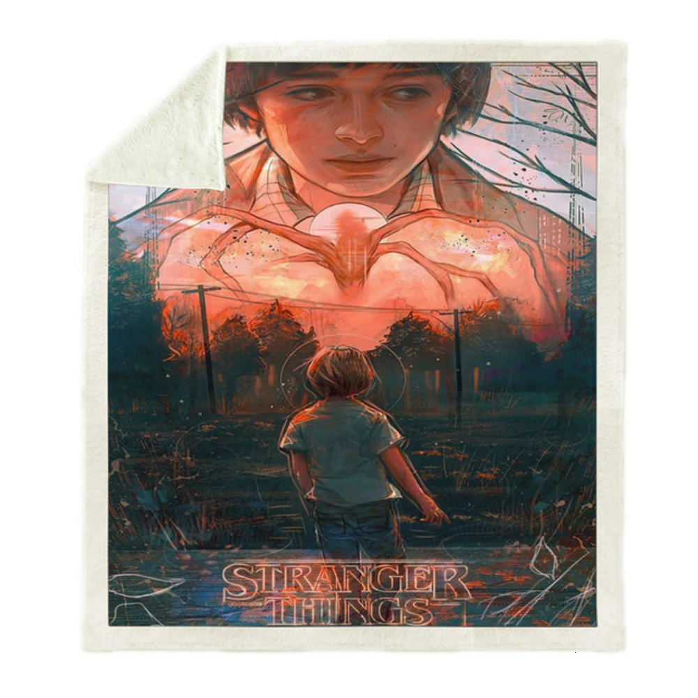 Странные Вещи пледы одеяло 3D печатных бархат плюшевый диван Шерпа флис