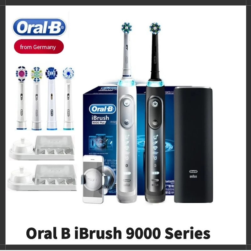 Электрическая зубная щетка Oral B iBrush 9000 умная для взрослых с поддержкой Bluetooth и