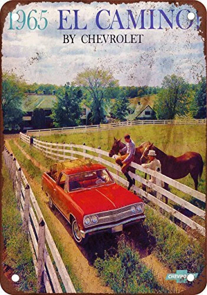

El Camino Retro tin sign nostalgic ornament metal poster garage art deco bar cafe shop