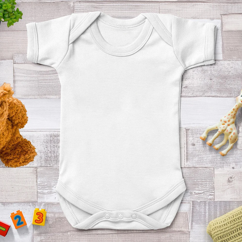 Преобразите свой печать или логотип для новорожденных боди короткий рукав
