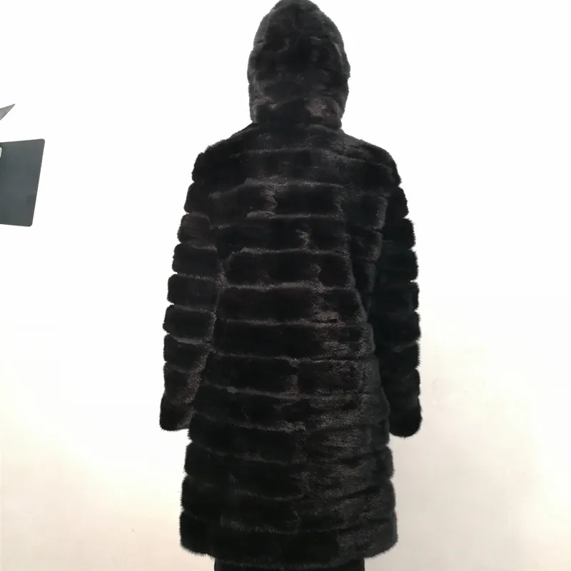 Настоящая норковая шуба для женщин из натуральной норки куртка зимняя длинная