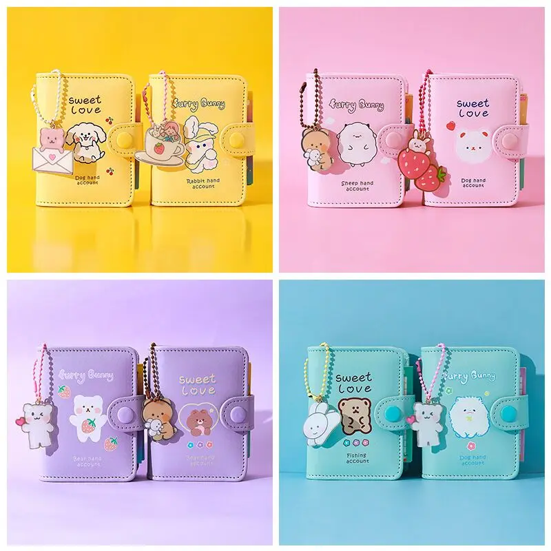 Sharkbang Новое поступление Kawaii 80 листов 3 отверстия чехол кошелек из искусственной