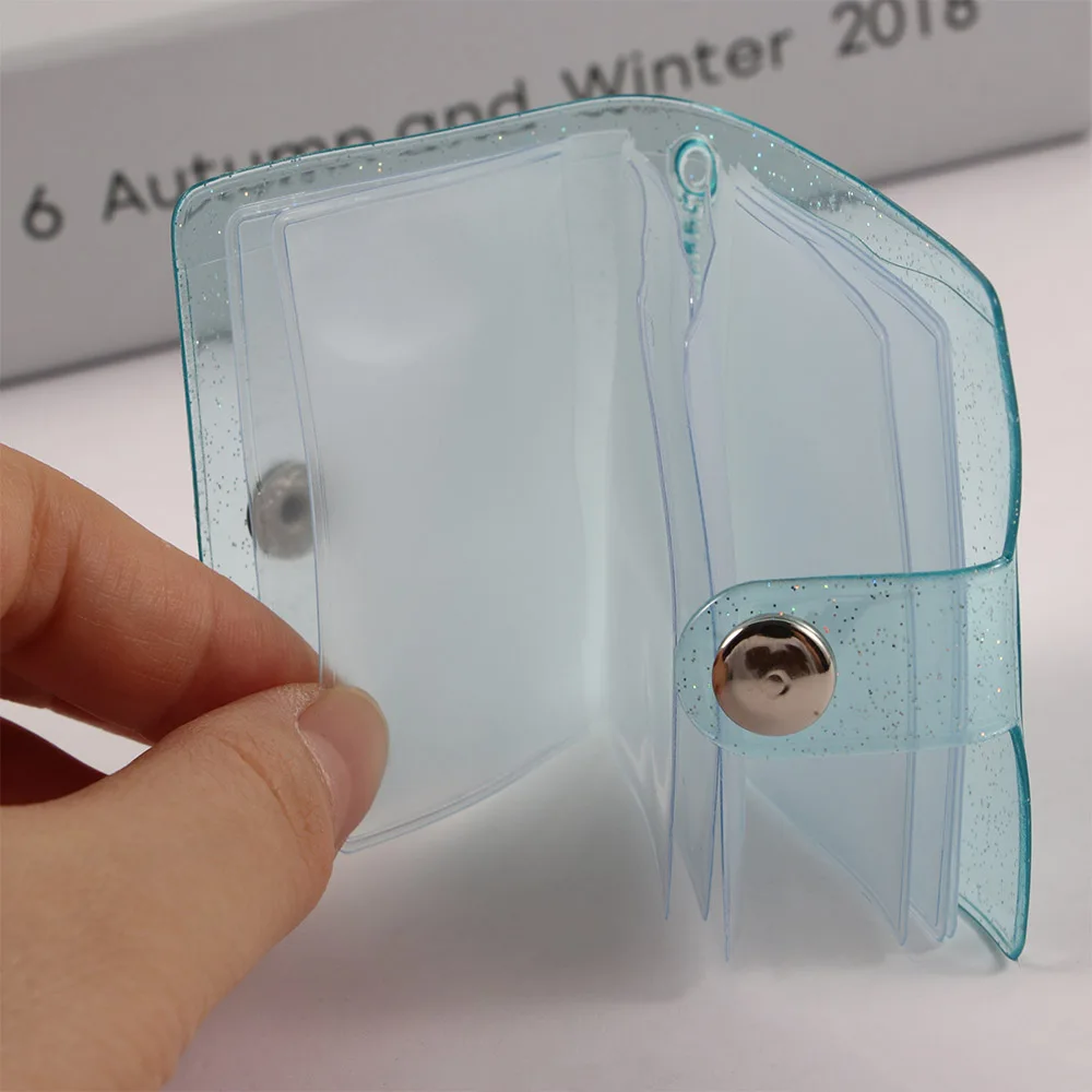 Мини-альбом для фотографий прозрачный держатель карт 16 Карманов 2 дюйма 1 дюйм