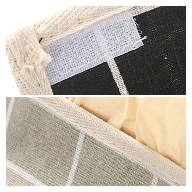 

Cotton Linen Coffee Table Remote Control Debris Storage Box Large Capacity Multi-grid Car Home Living Room Desktop Drawer Tray