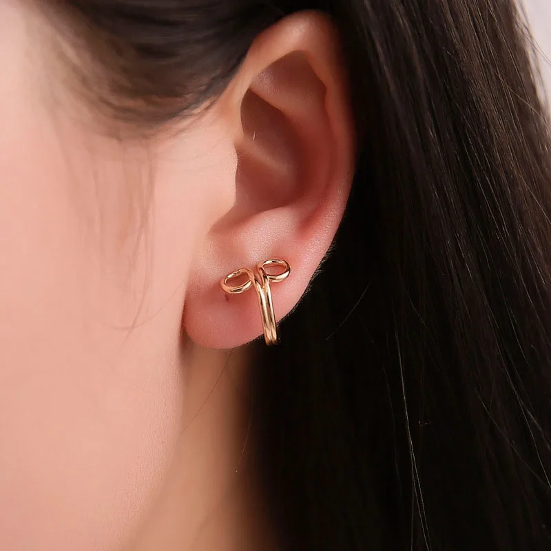 1 шт. Клипса кафф в стиле стимпанк серьги каффы с кристаллами и перьями форме