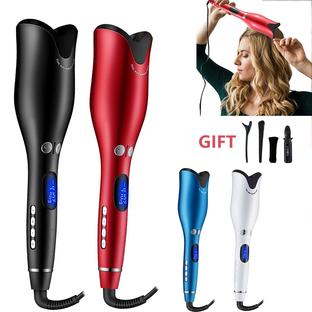 Automatic Hair Curler Rotating Spin N Curls Ceramic Curling Iron Tongs Corrugation Wand Waver Styler Crimper | Красота и здоровье