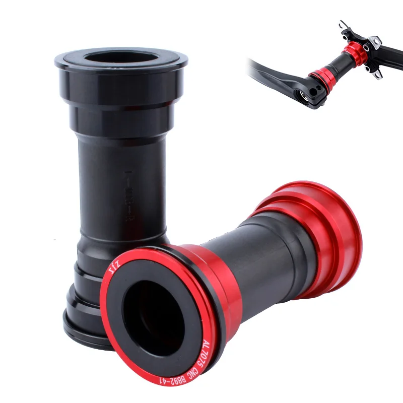 

MUQZI Bike Press-In Bottom Bracket BB90-92mm Crank Axis Seal Waterproof Aluminum Alloy BB Mountain Road Fixed Gear Bicycle