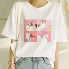 Женская футболка с коротким рукавом, с изображением кота