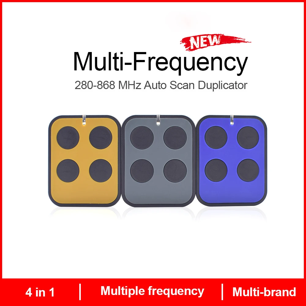 Garage Door Remote Control 433MHz Command Gate Opener 287MHz To 868MHz Multi-Frequency Fixed Rolling Code Grabber Keychain | Безопасность