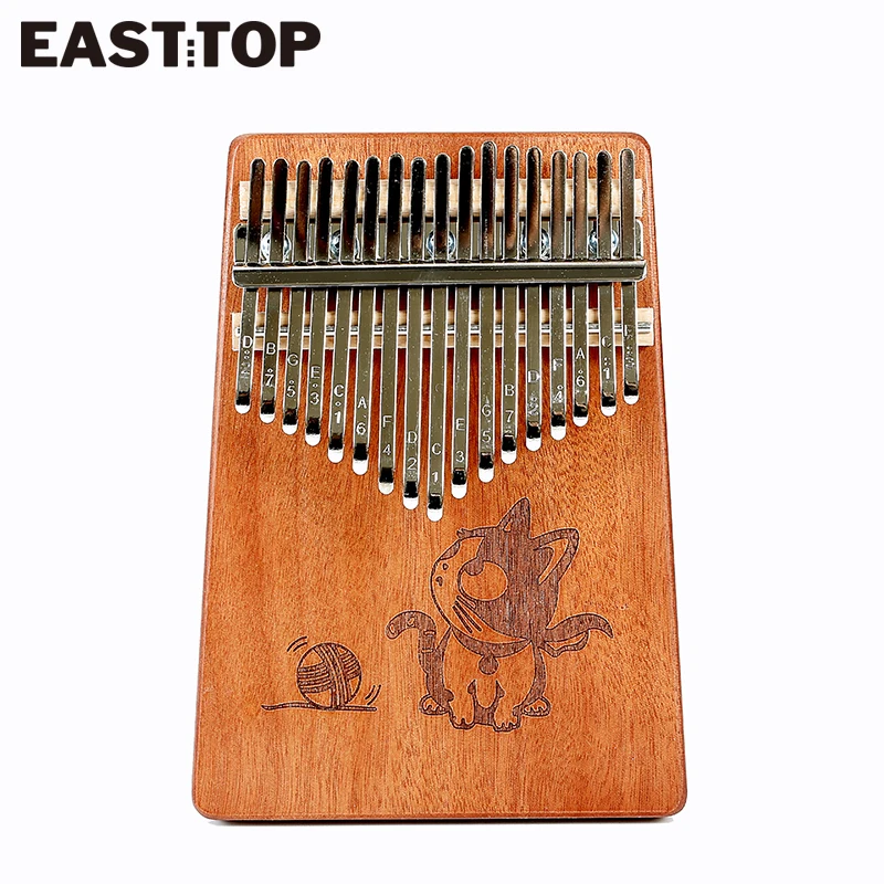 

EASTTOP EK17-A 17 Keys Kalimba Thumb Piano High Quality Okoume Wood Mbira Body Musical Instruments