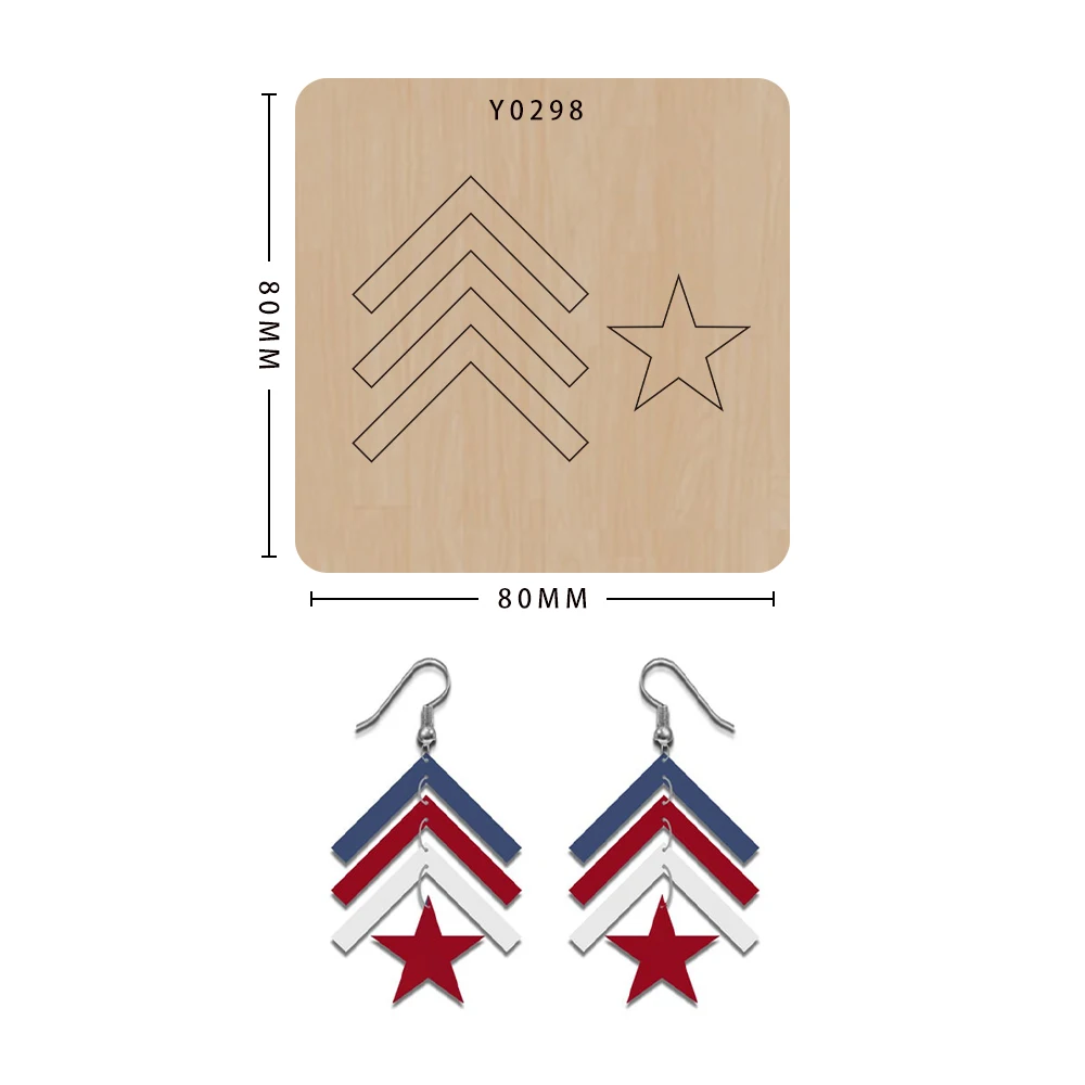 

Wood Die Cutting Mold Diy Inverted Triangle Pendant Earrings Scrapbook Decorative Template Suitable For Sizzix Big Shot Machine