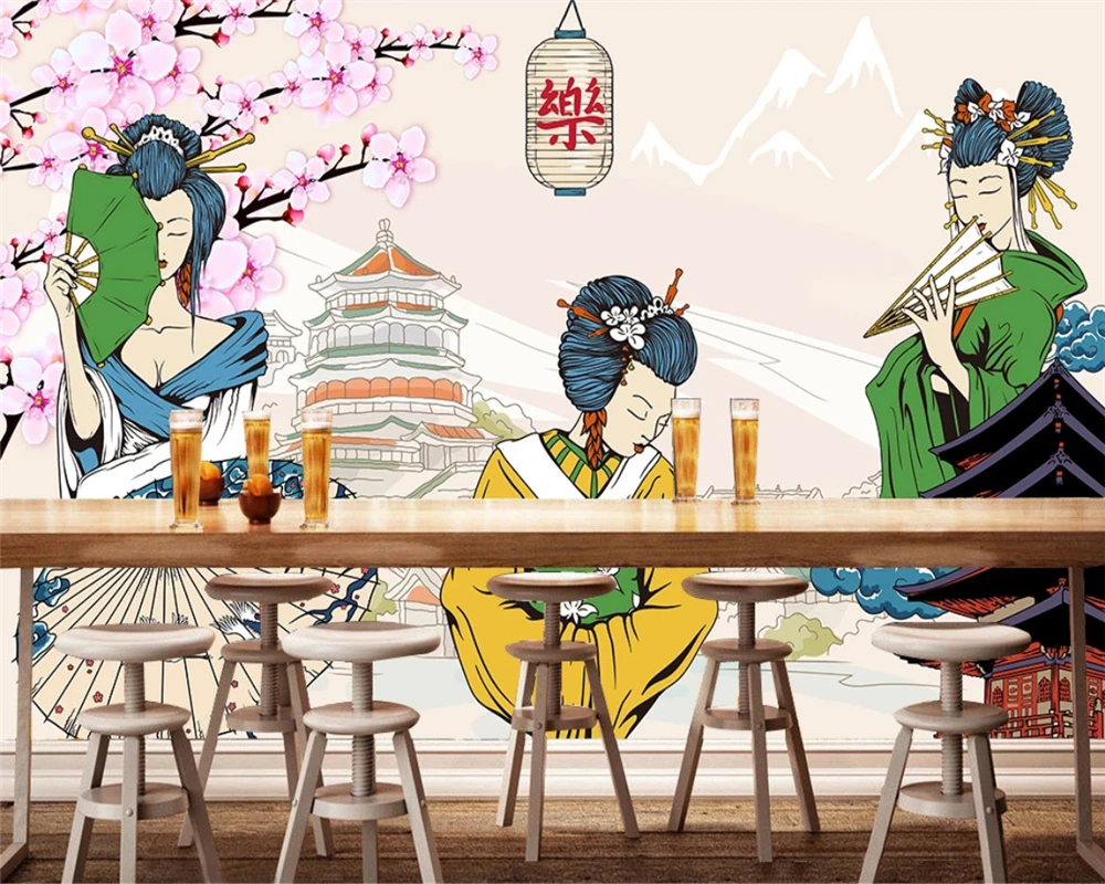 Индивидуальные Экологически чистые 3d обои beibehang классические для японского